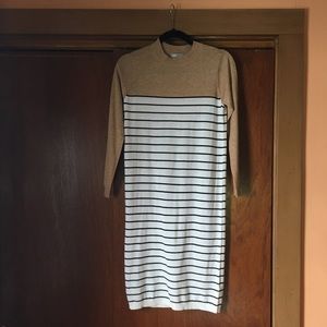 ASOS B&W Striped Bodycon Dress